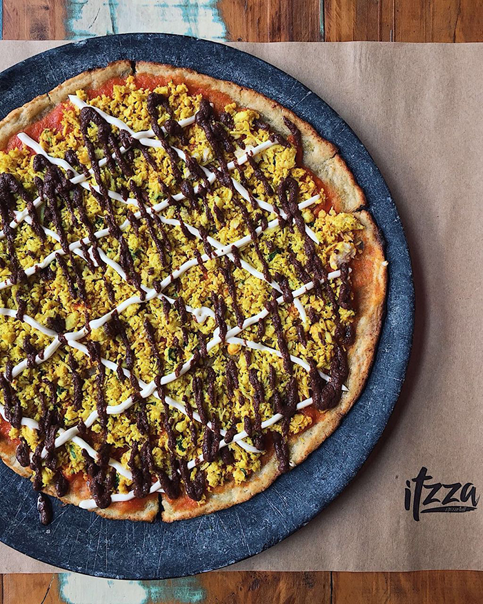 Sabe aquela culpa de comer pizza? Na ITZZA não existe essa história! a Para você que é vegano, vegetariano, fit, ou um amante da boa e tradicional pizza! 