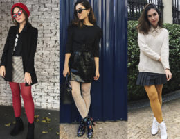 A meia calça colorida é tendência! Confira alguns looks da Beatriz Arvatti com dicas de styling que podem te ajudar a aderir.